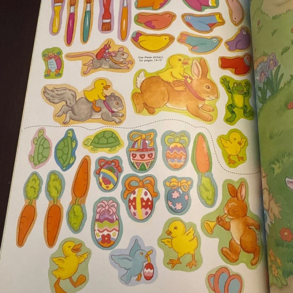 Easter Fun Sticker Stories Hidden Picture Book 75 Reusable Stickers Anna Pomaska